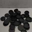 PATIKIL 2-1/4" Plastic Tubing End Caps, 36Pcs Round Hole Plug Insert for Round Iron Pipe Chair Leg Table Bookshelves Patio Furniture, Black