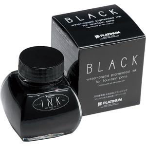 Platinum Fountain Pen Ink Bottle 60ml Black (Schwarz)