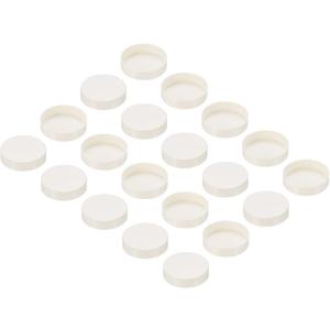 PATIKIL 50mm ID PVC Pipe End Cap Fitting, 20 Pack Furniture Grade Plug Coupling Socket Adapter for DIY, Garden, White