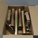 Biugaaufai 4 PCS House Floor Jacks Post Pole, 11" - 16" Adjustable House Jacks for Leveling, 4 ton Min and Max Height Capacity, Rugged Design, Ideal for Basement, Home Renovations