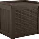 Suncast 22 Gallon Small Resin Storage Seat, Java, SSW600J
