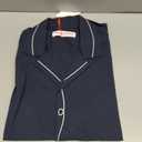 Mens Cotton Gauze Pajama Set Lightweight Sleepwear Set Plus Size Front-Opening Button-Down Cozy Loungewear XL