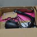 VOFiTNY Inflatable Gymnastics Air mat Tumbling Track with Air Barrel Octagon Mat with Pump for Home/Gym (4'L x 2.5'D, Pink/Mint)