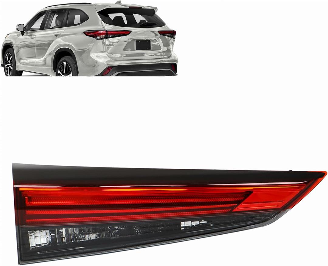 GXYWADY Left Driver Side Inner Tail Light 815900E180, TO2802156 Replacement for 2020 2021 2022 Highlander Rear Brake Lamp