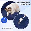 CYCMACO 100% Waterproof Large Sectional Couch Covers for Dogs, Reversible L Shaped Couch Cover, Sofa Covers Washable Sectional, Sectional Cover for Pets Kids (X-Large, Navy Blue)