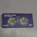 USB Car Cooling Fans for Backseat: Dual Head Car Fan for Kids 3 Speeds 360 Rotatable Vehicle Rear Headrest Fans 5V/2A Powerful Electric Air Circulation Fan for Sedan SUV RV Truck (USB Plug) (Black/Green)