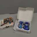 Magnetic Dinosaur Car Toy - 2 in 1 Crash & Transform Vehicle to Dino, No Battery Needed for Kids Age 3-12, Birthday Gift (Gold Blue)