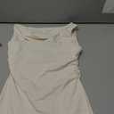 Trendy Queen Womens Mini Summer Dresses 2026 Going Out Off The Shoulder Bodycon Sexy Party Club Spring Fashion Outfits (Beige, M)