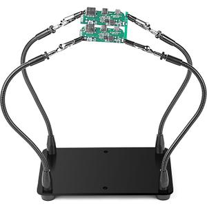 Helping Hands Soldering Station,soldering tools,Soldering Holder Metal Circuit Board Holder 4 Flexible Metal Arms Magnetic Helping Hand for Electronic Repair Soldering Jewelry Crafts