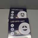 2 Pack 60W Flat Light Bulb, 8.5INCH 6500K Ultra Thin Flat LED Light Bulb with Folded E27 Base for Home Lighting, Garage, Workshop, Basement