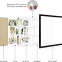 17x17 Collage Frame with 9 Openings 4X6 Pictures, Multiple Picture Frame with Mat, Wall or Tabletop Decor, Black Wood Grain,2 Pack