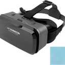 VR Headsets Virtual Reality Headsets for Phone Cell Phone 3D Glasses Helmets VR Goggles for TV Movies Video Games Support 4-6inches Mobile Screen,100 Large Viewing Angle(Black)