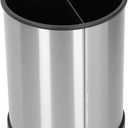 Rotating Kitchen Utensil Holder Stainless Steel Utensil Caddy Holder Cutlery Organizer for Chopsticks Forks Spoons