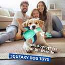 Zimoric 2 Pack Squeaky Dog Toys, Plush Dog Toy with Soft Fabric for Small Medium Large Dogs Daily Companionship, Training Reward Gift, Dog Toys to Keep Them Busy