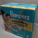 Pampers Swaddlers Diapers, Size 2 (10-22 lbs), 148 Count, Absorbent, Keeps Baby Dry and Comfortable, Skin Safe Disposable Baby Diaper