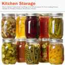 72 Pcs/36 Sets Wide Mouth Canning Lids with Rings Fits Ball, Kerr & More, Premium Mason Jar Lids with Rings for Regular Mouth Ball, Kerr Jars - Food Grade Material