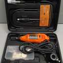 GOXAWEE Rotary Tool Kit with Keyless Drill Chuck and Flex Shaft, Variable Speed Electric Multiuse Tool & 140 Accessories for Cutting, Drilling, Engraving, Grinding, Sanding, Polishing, Crafts,and DIY (Red)