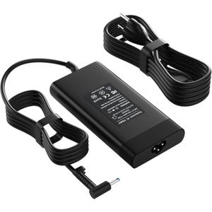 200W Laptop Charger Compatible for HP Victus Gaming 15 16, HP Omen Gaming 15 17, Pavilion 15 17 TPN-DA10 L00818-850 Power Supply Cord AC Adapter
