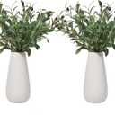 Heleze 10 PCS Artificial Olive Branch Greenery Stems Fake Plants with 72 Leaves for Vase Faux Olive Branches Home Decor Indoor 18 Inch