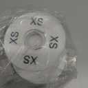 25 Pcs Clothing Rack Size Dividers Round White Plastic Size Markers for Clothing Rack Pre-Labeled (XXS-XXXL) & Blank Dividers & Erasable Pen for Closet, Retail Store, Wardrobe