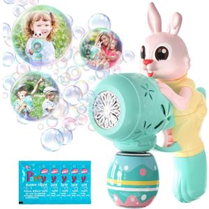 Easter Basket Stuffers Rabbit Bubble Toys for Toddlers,Easter Egg Fillers,Outdoor Activities for Kids,Birthday Party Toys Gifts for Ages 3 4 5 6 7 8 Years Old Boys Girls(Green)