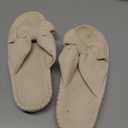 Litfun Orthopedic House Slippers for Women Arch Support Cross Bow Indoor Slippers Corduroy Bedroom Shoes Open Toe Slip On, Beige 40