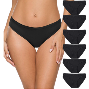 Wealurre Women’s Underwear Cotton Hipster Panties Breathable Stretch Bikini Panties for Women Pack of 4, M