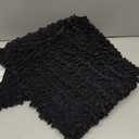 Smiry Bathroom Rugs Mat Round 30x30, Soft Absorbent Chenille Bath Rugs, Non Slip Rubber Backing Machine Washable Quick Dry Bath Mats for Bathroom Floor, Tub, Shower, Home Accessories, Black