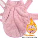Malier Dog Winter Coat, Reversible Fleece Dog Cold Weather Coats, Windproof Warm Snow Puppy Jacket Vest Pet Clothes for Large Dogs (Pink, XXX-Large)