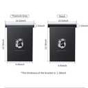 Disposable Car Trash Bag with Flip-top Hidden Hook - Aluminum Alloy Garbage Can, Waterproof Hanging Auto Trash Can, Travel Accessories (Black)