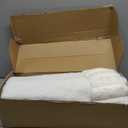 Cloud-Soft Cat Window Sill Perch with Zipper Designed Cushioned Bed, Supportive Cat Window Seat with Premium Solid Wood & Sturdy Metal Frame, Pet Hammock Bed for Large Cats (Large, White) (Large(24.4''x15''))