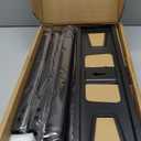 Rfiver Mobile TV Cart Rolling TV Stand for 23-65 Inch Screens, Portable TV Stand on Wheels with Tilt and Height Adjustable, Outdoor TV Mount Stand Holds up to 88 lbs for Home Office MAX VESA 400x400mm (Black)