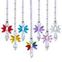 7pcs Rainbow Guardian Angel for Mom Crystal Suncatcher for Home/Car Decoration & Porch Decor & Hangings Crystal Glass Ornament