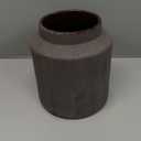 Rustic Vases for Home Decor. Ceramic Vase for Dining Table Decor. Terracotta Decorative Vase 6.1IN. ZSHLXM (Dark Brown)