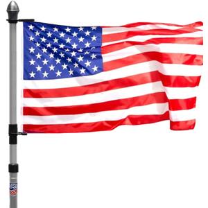 Telescoping Aluminum Portable Flagpole, Flagpole-To-Go 9' Portable Flagpole