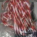 IDEAALS 24-Pack Solar Christmas Candy Cane Lights, Solar Pathway Lights Waterproof, Christmas Decorations Outdoor with 8 Modes for Party Patio Garden Lawn Yard Decor