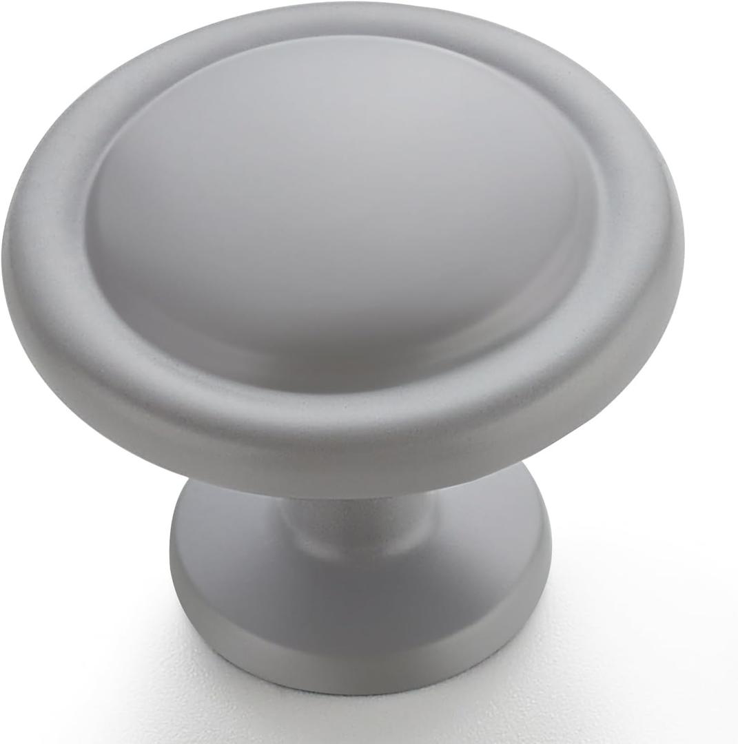 Ravinte 10 Pack 1-1/4 inch Kitchen Cabinet/Drawer/Dresser Knobs Grey Zinc Drawer Pulls/Handles (Gray)