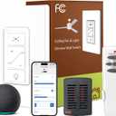 Ceiling Fan Remote Control Kit, Universal Smart WiFi Ceiling Fan Remote Control Kit for Hunter/Harbor Breeze/Westinghouse/Honeywell/Other HD5 Ceiling Fan Compatible with Alexa