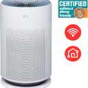 LG PuriCare 360 Air Purifiers for Home, Large and Small Room, Bedroom, Up to 2,059 ft in 1 Hr with NanoFiber True HEPA Filter, 360 Degrees of Filtration, WiFi, Air Quality Monitor, Low Noise