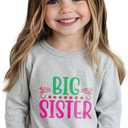 Big Sister Shirts for Girls Gifts Promoted to Big Sister Announcement Shirt Toddler 2-3T Cute T-Shirt