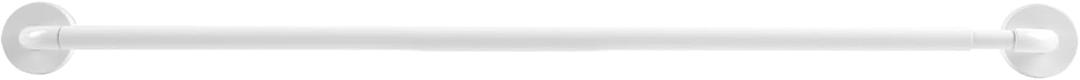 TYRON 1 Pack Magnetic Curtain Rod for Metal Door Adjustable 18-30 Inch, 3/8 in. Diameter, French Door Magnetic Cafe Curtain Rod(White)