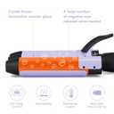 32mm (1.25") Mermaid Beach Waves Curling Iron, Aima Beauty Big Hair Waver 3 Barrel Iron with Adjustable Temperature, Durable, Heats Up Quickly (Purple)