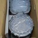 M MCIRCO 15 Pieces Glass Food Storage Containers with Snap Locking Lids, Glass Meal Prep Containers Set - Airtight Lunch Containers, Microwave, Oven, Freezer and Dishwasher (Gray)