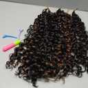 8 Packs Curly Crochet Hair GoGo Curl Crochet hair for Women Natural Black Deep Wave Braiding hair, Synthetic Bohemian Crochet Braid Water Wave Crochet hair Extensions