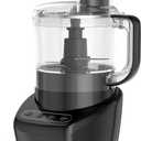 BLACK+DECKER 3-in-1 Easy Assembly 8-Cup Food Processor, Stainless Steel S-Blade, Easy-Clean, Touchpad Controls Black