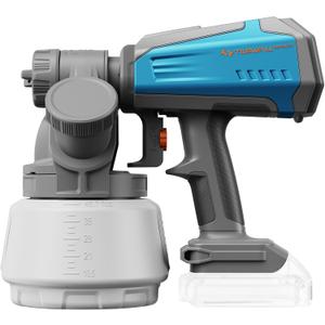 Tilswall Brushless Cordless Paint Sprayer Compatible with Dewalt 20V Battery (Battery Not Included), Easy Side-Fill, Electric HVLP Spray Paint Gun for House Painting, Furniture, Cabinets, Outdoor