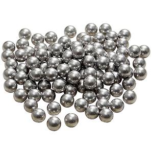 Alien Play 80 Rounds Solid Aluminum 50 Cal. Paintballs for Self Defense, 2.8 Gram Reusable .50 Caliber Powerful Aluminum Balls Fit for t4e TR50/HDR 50 (Aluminum, Silver)