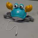 Gigilli Crawling Crab Baby Toys, Tummy Time Baby Toys 6-12-18 Month, Infant Learning Crawl Walking Dancing Crab with Music&Speed Control for 3 4 5 6+ Boys Girls Year Easter Birthday 1 2 3 Gifts (Green&white)