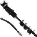8 Inch Hydraulic Auger Compatible with 1-1.5 Ton Mini Excavator | 200mm Drill Bit with Hydraulic Pipe, 90mm Span, 25mm Pin Hole, Smooth Hydraulic Drive, Steady Drilling, Direct Installation
