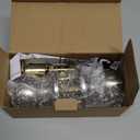 CML Hardware Keyed Entry Door Knob Set, Entrance Door Lock in Solid Stainless Steel for Exterior and Interior, Round Ball Handle, 1 Pack